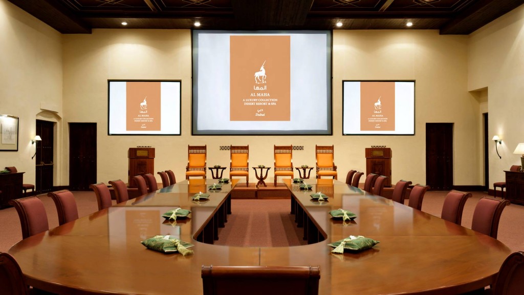 Al Maha Desert Resort & Spa meeting hall view